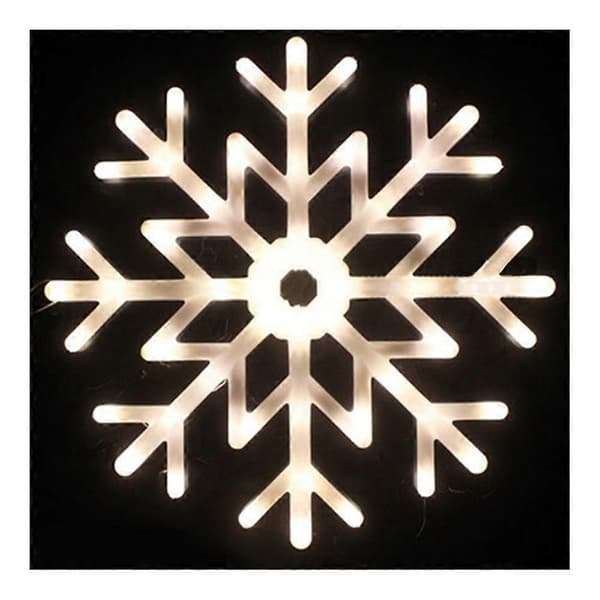 40cm LED Snöflinga Multicolor Ljushänge Snow Green