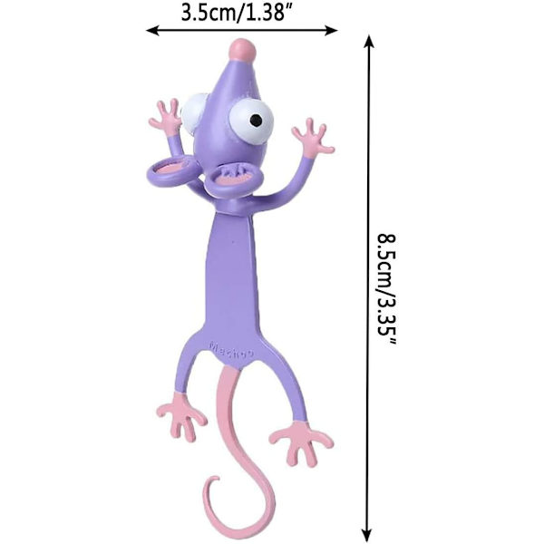 Ihastuttavat kirjanmerkit, hauskat 3D-sarjakuvaeläinten kirjanmerkit lukemiseen Kirjanmerkit opiskelijoille Toimistotarvikkeet Luova lahja Ihanteellinen pojille ja tytöille Rat