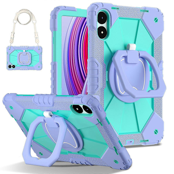Silikon Hybrid PC-Skal För Xiaomi Redmi Pad Pro 12.1 Purple Mint Green