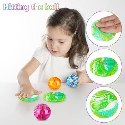 Pack Fidget Leksaker Regnbågsstressbollar Lindra Spänning, Sensorisk Klämleksak Lindra Stress för ADHD, Autism