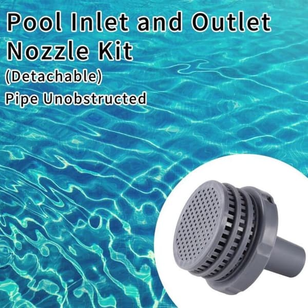 Byte av dräneringsventilanslutning för pool 11070/11072 kompatibel Intex 25022E, grå jetanslutning