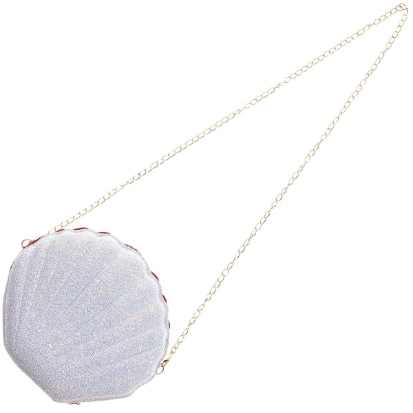 1 stk Shiny Seashell Chain Skulderveske Lovely Pearl Shell Crossbody Purse (hvit)