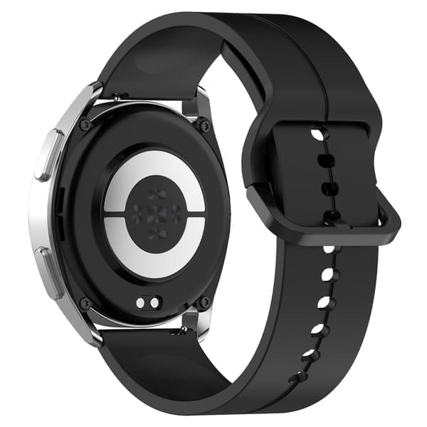 Udskiftningssilikone urrem til Haylou Watch 22mm Sort Sort