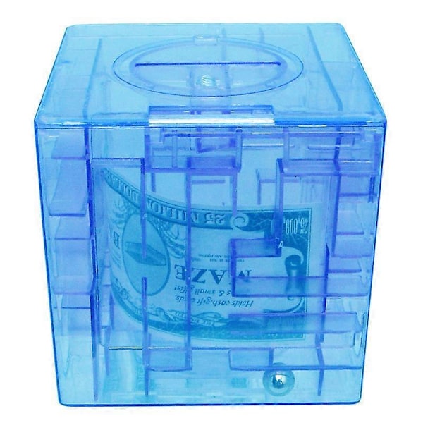 3D Terningpuslespill Pengeboks, 3D Terningpuslespill Spargris, Morsom Pengepuslespillboks Myntboks For Barn Voksne Clear