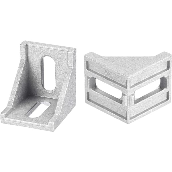 Aluminiumprofil invändigt hörnfäste, 40 mm x 40 mm rätvinkliga monteringsfästen Kontakt för 8,5 mm slits 4040-serien 10 st