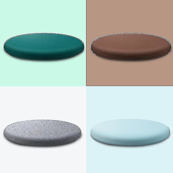 Rundt Memory Foam Pude Komfortabel Åndbar Polstret Skammelbetræk Vaskbar Måtte Til Hjem Soveværelse Dark Green 40cm