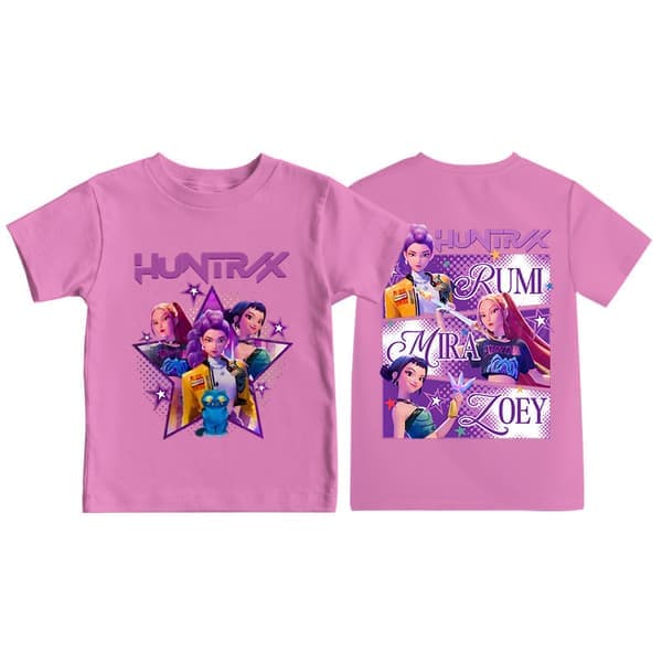 K-Pop Demon Hunters T-paita pink 140cm