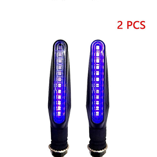 4st Motorcykel Blinkers LED Ljus Rinnande Vatten Signal Lampa För Suzuki Rm250 Rm 85 Dl650 Dl 1000 650 Gsr600 Gsr750 Gsxs750 Purple-a pair