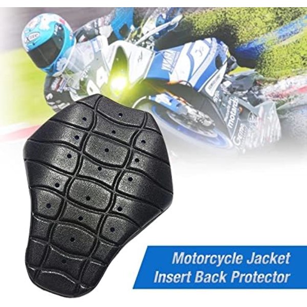 Universal motorcykel ryggskyddsinsats för tävlingsdräkt med inbyggd skyddsutrustning Ridning Biker Jackor (svart)