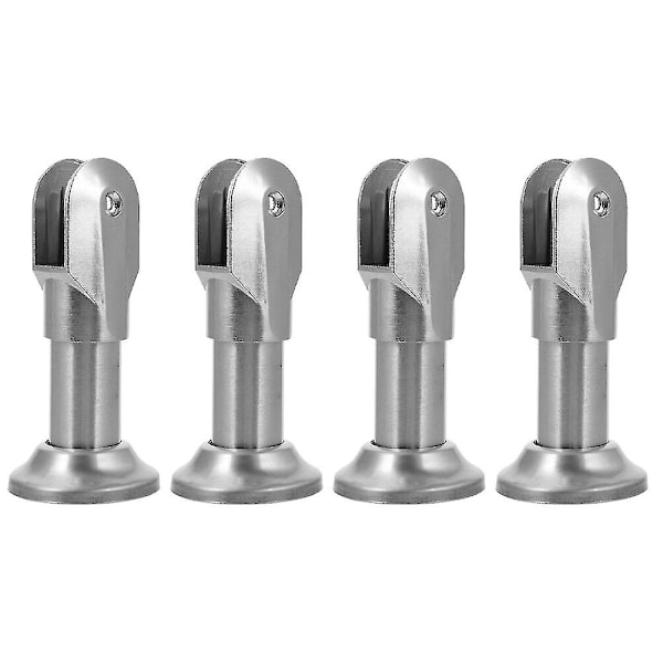 4 stk. An Fittings Toilet Skillevæg Hardware Håndvask Skillevæg Beslag Rustfrit Stål Støttefødder