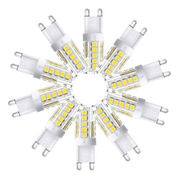 10-pack G9 LED-lampor - Kallvit 6000K 400LM - 5W - Energibesparande