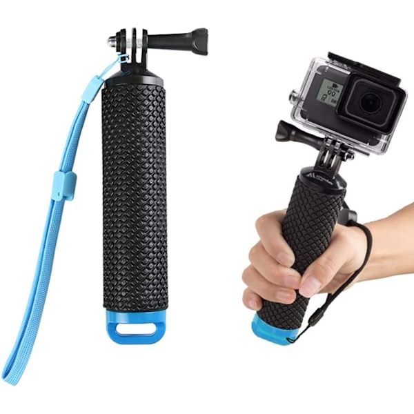 Vedenkestävä kelluva kädensija, kannettava kelluva kahva GoPro-yhteensopiva, kelluvat asusteet säädettävällä rannehihnallla action-kameroille