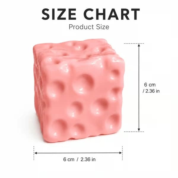 Pinkt oste-squishy klemmelegetøj, blødt formbart uden springback, vaselinefyldt oste-fidget-legetøj, sensorisk skrivebordslegetøj, sjov nyhedsgave - 1 stk. 1 Pack/Pink