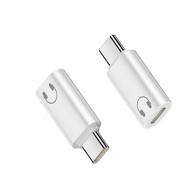 Lightning hunn til USB-C hann hodetelefonadapter - Forbedret lydkvalitet og rask lading for enhetene dine