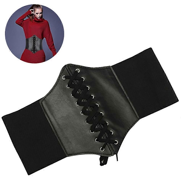 1 st Snörliv Livrem Bälte Korsett Elastiskt Midjebälte Bred Modell Dam Girdle