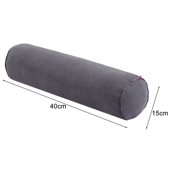 Rund nakkepude til lindring af nakkesmerter - Memory Foam nakkepude til seng, rund nakkepude til sovende cylinder, talje- og benpude Dark Purple