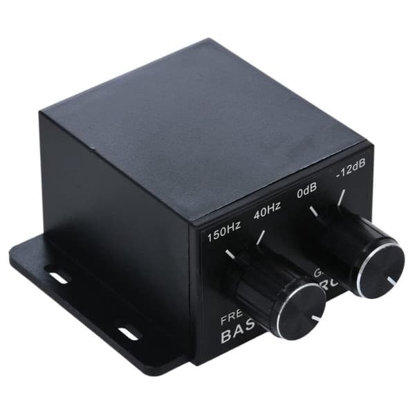 Bilstereo Regulator Forsterker Subwoofer Stereo Equalizer Controller 4 RCA svart