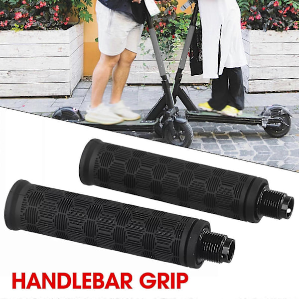 2 st Halksäkra Gummistyrgrepp för HX X7 X8 X9 Elsparkcykel js