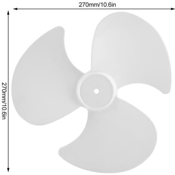 Ventilatorblad tilbehør - SPR - 2 stk - Plastik - Tre blade - 270x270x55mm