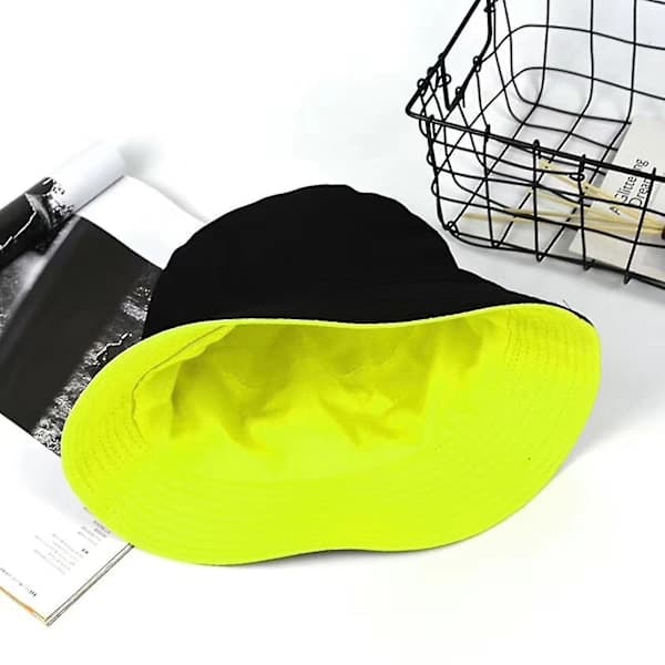 Fint utförande enfärgad fiskehatt med bred brätte, bucket-hatt, modeaccessoarer