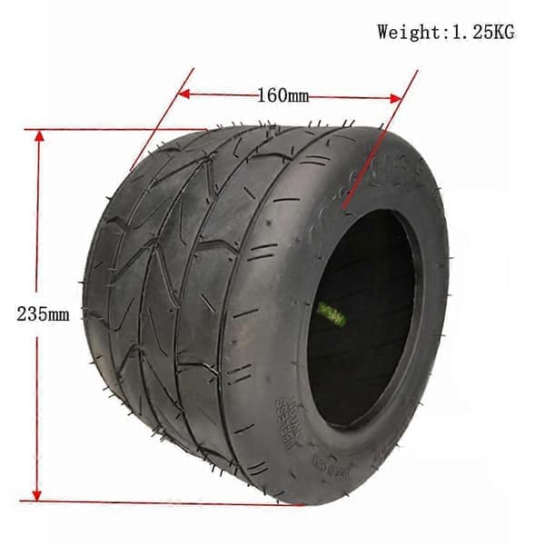 10X6.00-6 Däck Motorcykel Slanglöst Däck 10 Tum Breddat Däck 10X6.00-6 Däck