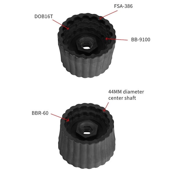 5 i 1 cykel krankboks værktøj reparation ærme til Hollowtech Dub Bbr60 Bb9000 Fsa386 cykel Cra