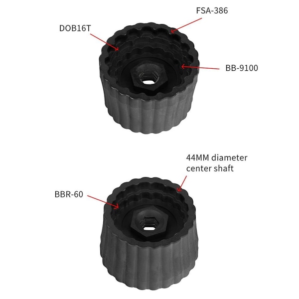 5-i-1 Cykel Vevaxelverktyg Reparationshylsa För Hollowtech Dub Bbr60 Bb9000 Fsa386 Cykel Cra