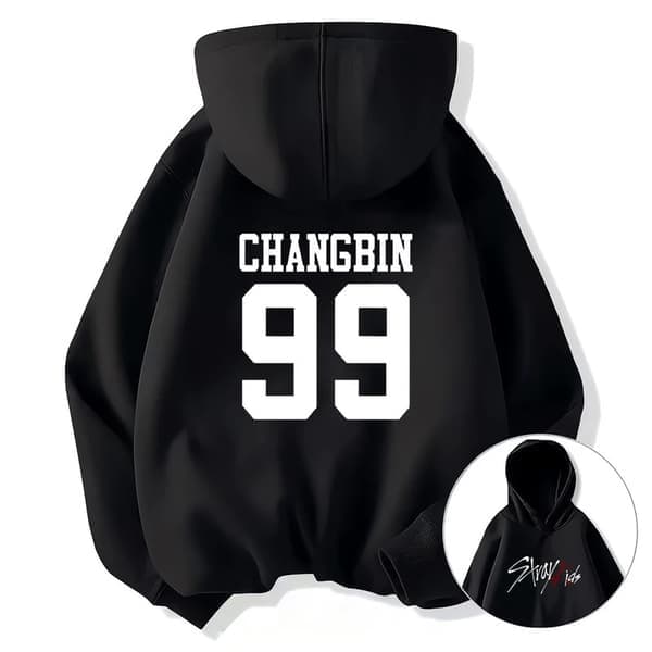 Stray Kids Uformell Hettegenser Unisex Langermet Genser B1 M