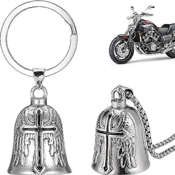 Motorcykel Skyddsängel Klocka Rostfritt Stål Skyddsberlock för Förare Utrustning Julklapp
