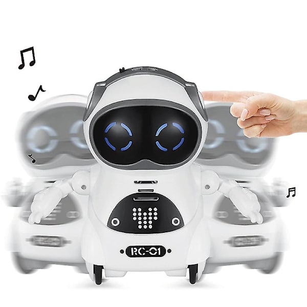 Mini Rc Pocket Robot Med Interaktiv Dialogkonversation, Röststyrning, Chattlogg, Sjungande