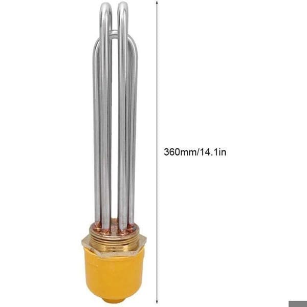 Elektrisk rørformet varmeelement – ​​LUSKYKA® – 9kW effekt – 220V spænding – Længde 360mm – Diameter 10mm