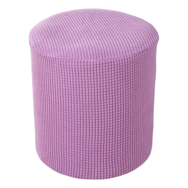 Jakkarapeite, Yksivärinen, Pölynkestävä, Joustava Kiinnitys, Polyesteri, Venyvä, Neliö/Pyöreä Jakkara Purple