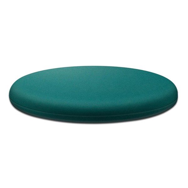 Rundt Memory Foam Pude Komfortabel Åndbar Polstret Skammelbetræk Vaskbar Måtte Til Hjem Soveværelse Dark Green 30cm
