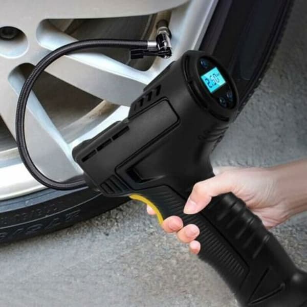 Sladdlös däckpump - LUSKYKA® - Max tryck 150 PSI - 2000mAh batteri - Digital LED-display