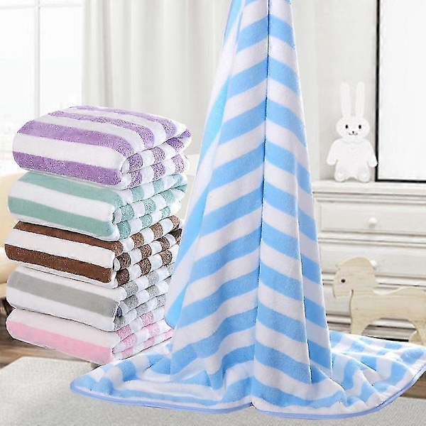 Basics Rantapyyhe Cabana-raidalla, merenvihreä, 1 kpl Blue
