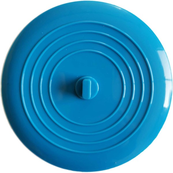 Badeplugger Silikon servantstopper Kjøkkenvaskstopper 15 cm diameter for kjøkken, bad og vaskerom Universal avløpspluggstopper (1 stk, blå)