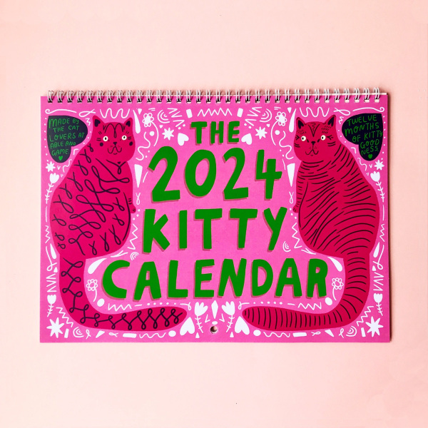 2024 Kitty Calendar |2024 Veggkalender |Kattekalender |2024 Veggplanlegger 2024