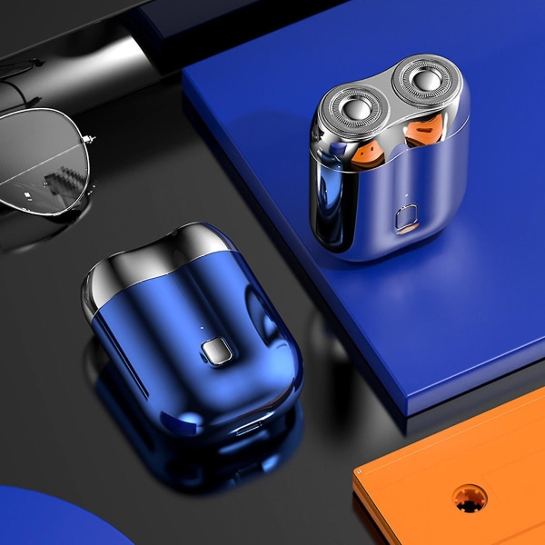 Mini-parta, Kannettava Sähköpartaveitsi Miehille, USB-Latautuva Partakone Koti- ja Matkakäyttöön Grey