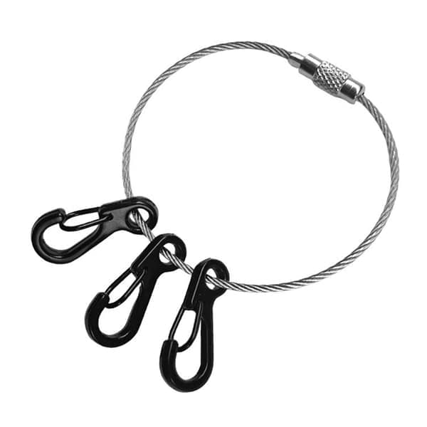 3-pack Mini Taktisk Spänne Nyckelring, Karbinhake i Aluminiumlegering