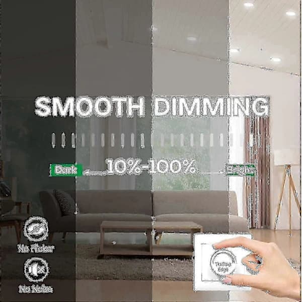 12 stk 7W Hvit LED Downlight Innfelte Taklamper Smal Spotlys