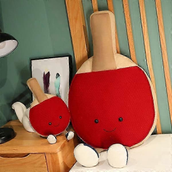 Pingisracket Kudde Plyschdocka Barn Födelsedagspresent Vardagsrum Sovrum Kudde 30cm