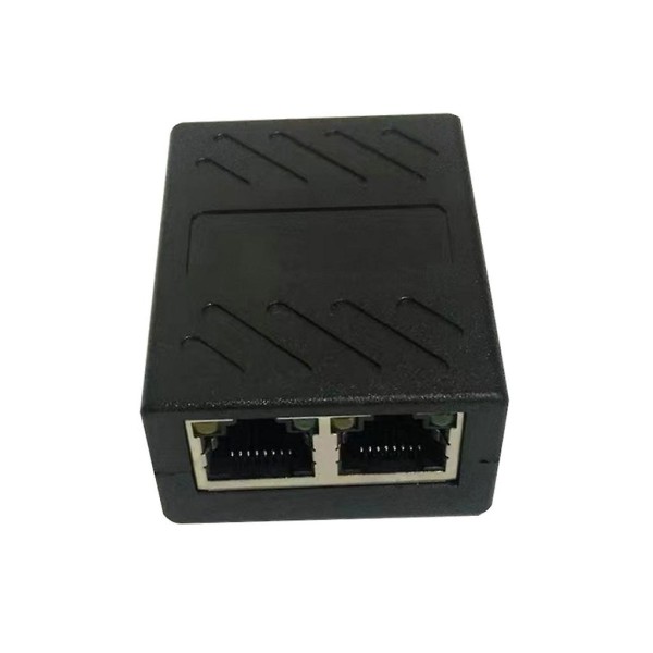 Rj45 Splitter Connector Adapter Netværksforlænger Kobler Hun 1 Til 2 Porte