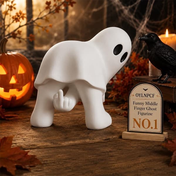 Morsom spøkelsesfigur med langfinger, gave, Halloween-dekorasjon BB B