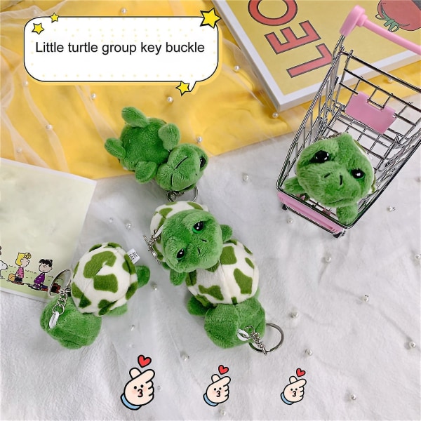 Cute Plush Pendant Tortoise Stuffed Plush Keychain For Ornament