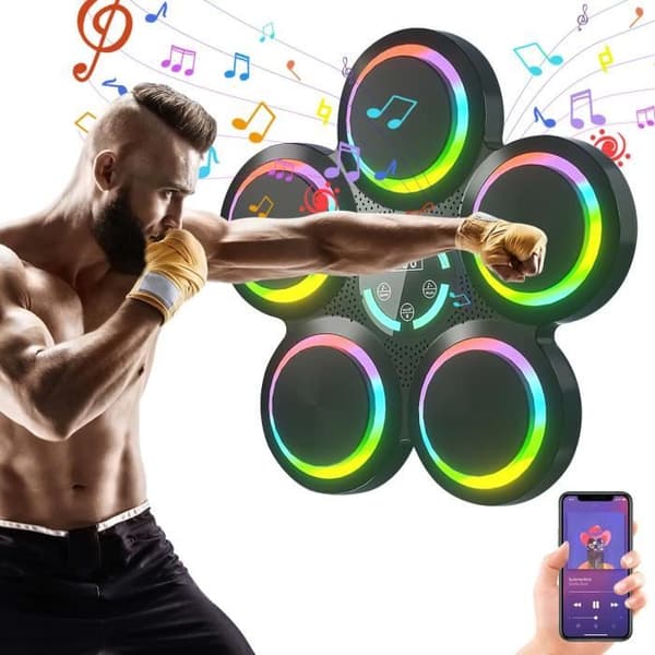 Bluetooth Musik Boksemaskine - PRUMYA - 9 Hastighedsniveauer - 9 Tilstande