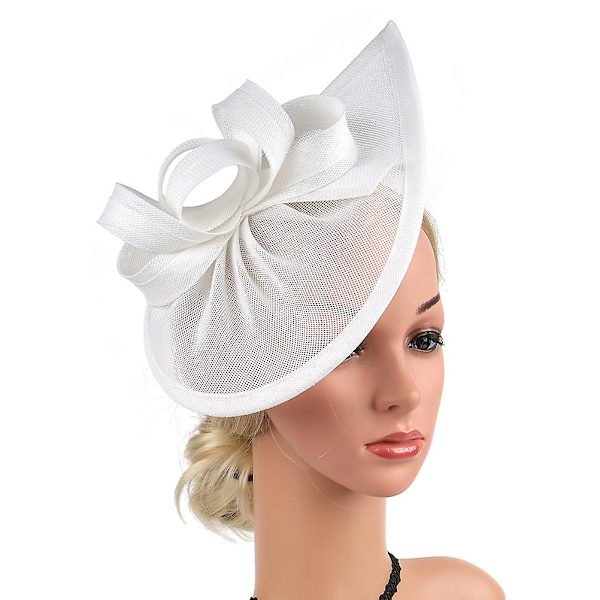 Fascinatorer Hatt Hårprydnad Elegant Topphatt Hårklämma För Kvinnor Tea Party