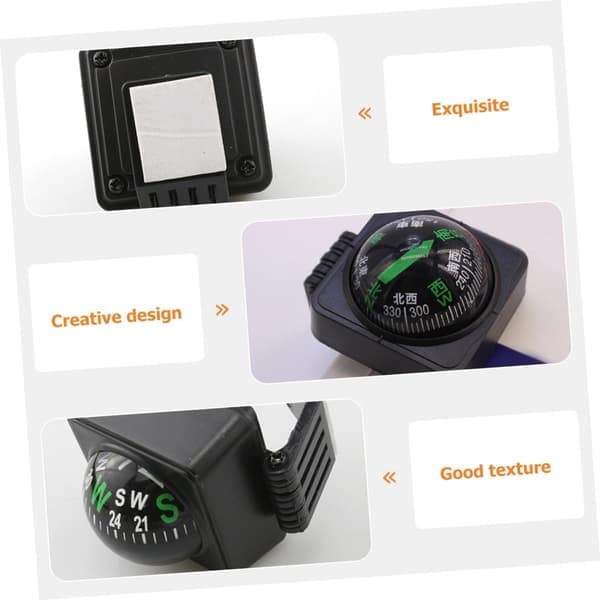 2 stk. Guide Ball Kompass Bil Dashbord Formet Kompass