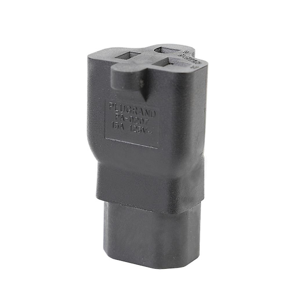 Gjør-det-selv-strømkoblingsadapter IEC320 C14 hann til Nema 5-15/20r hunn