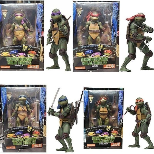 Ninja Turtles 1990 Elokuva 7 \"NACA TMNT Teini-ikäiset liikuteltavat lelut Mutantti toimintahahmo - Michelangelo