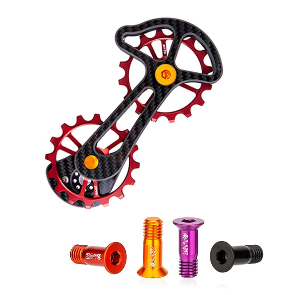 1 par cykel jockey hjul skruvar delar cykel bakre växel fixering bultar svart